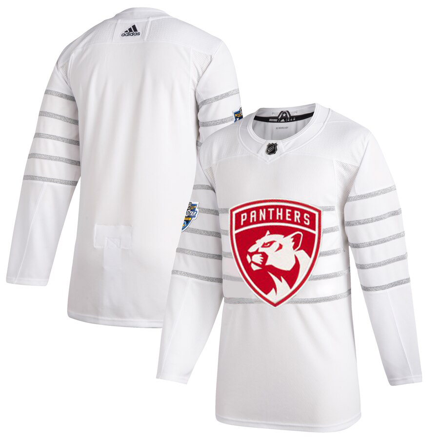 Men Florida Panthers Adidas White 2020 NHL All Star Game Authentic Jersey->nashville predators->NHL Jersey